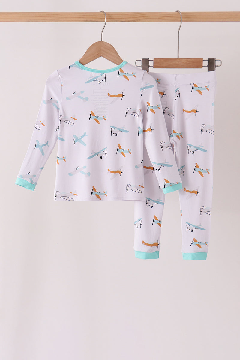 Airplane Bamboo 2Pc Pants Set