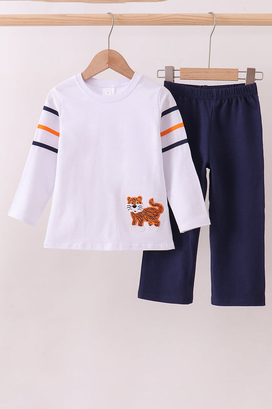 Auburn Tiger Applique Pants Set