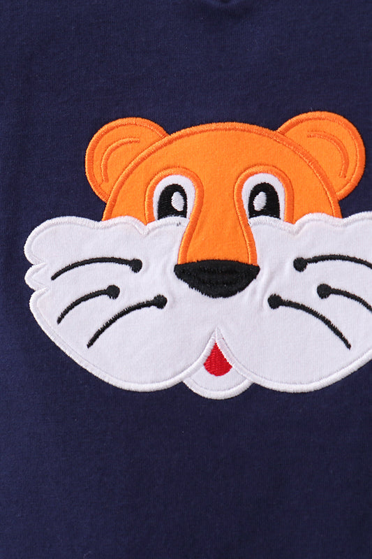 Auburn Tiger Applique Top