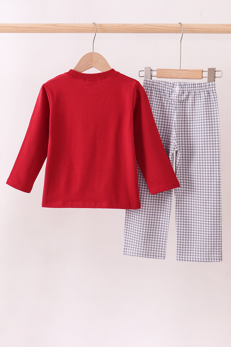 Alabama Elephant Applique Pants Set