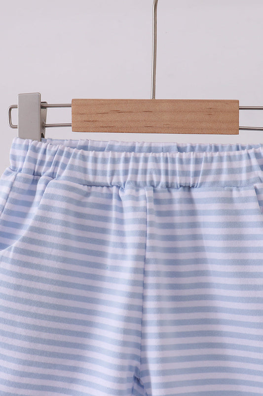 Premium Blue&White Stripe Shorts