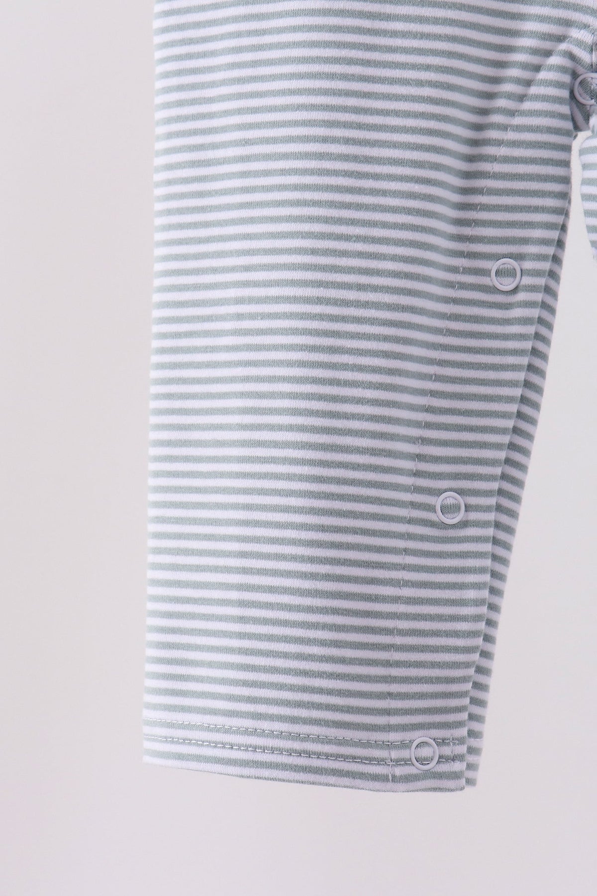 Sage Turkey Embroidery Stripe Jon Jon