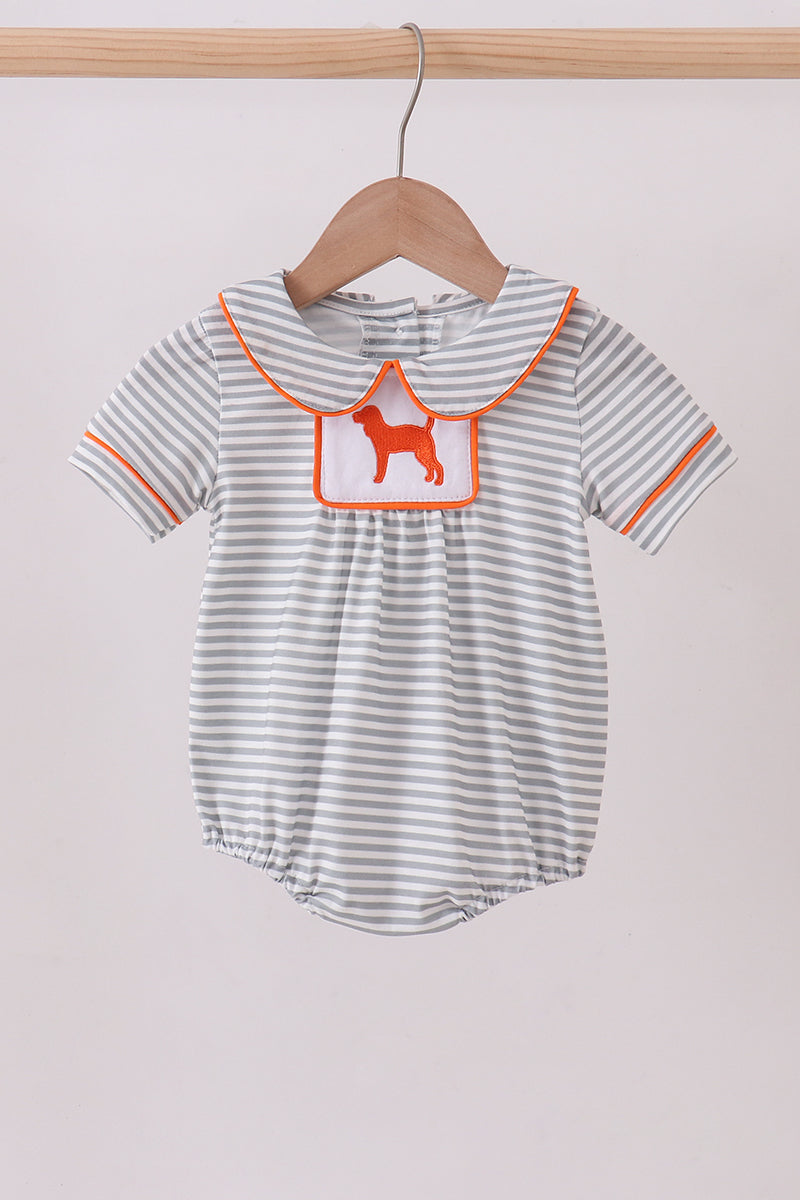 Orange Tennessee Embroidery Stripe Bubble