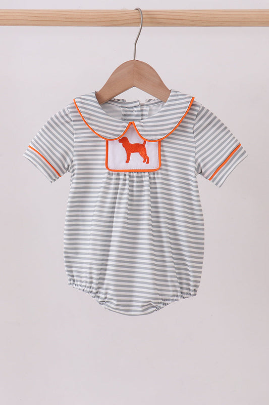 Orange Tennessee Embroidery Stripe Bubble