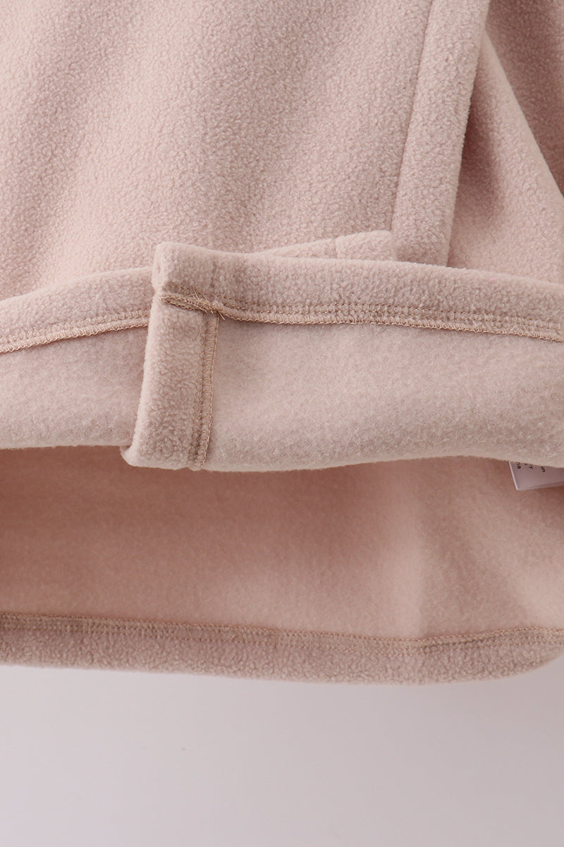 Khaki Fleece Coat