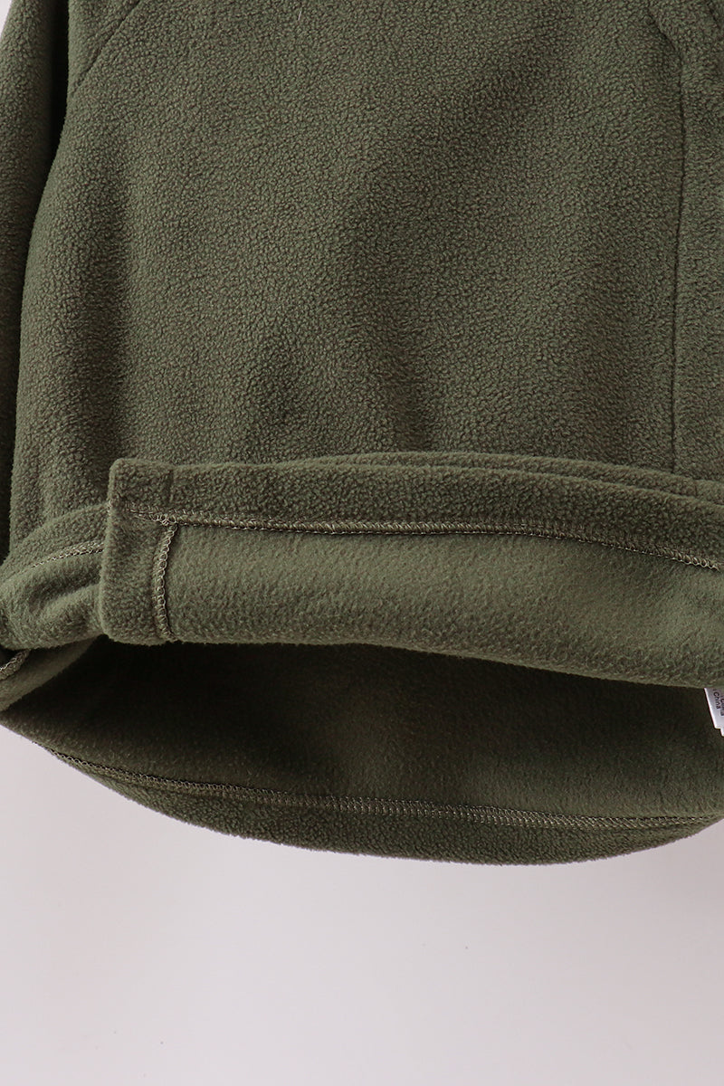 Green Fleece Coat