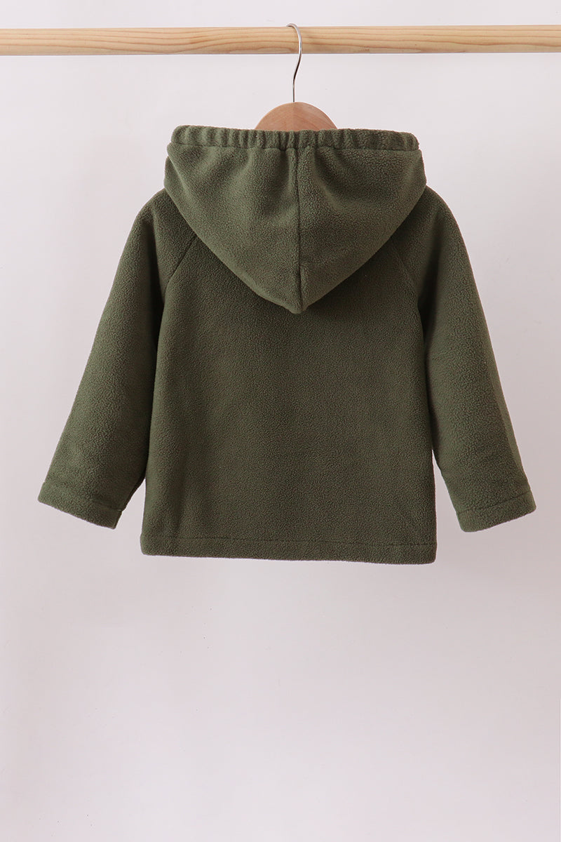 Green Fleece Coat