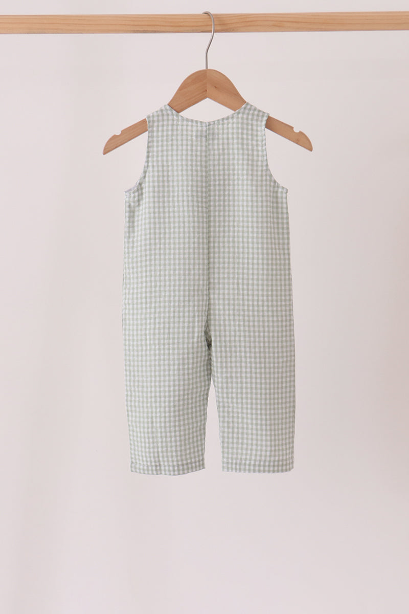 Beige Turkey Embroidery Gingham Jonjon
